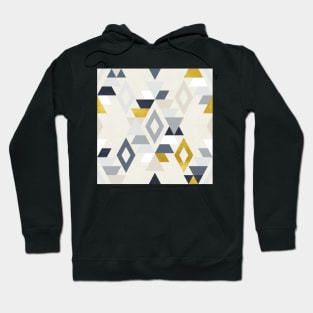 Modern Southwestern Adobe Style in Blue and Gold Hoodie